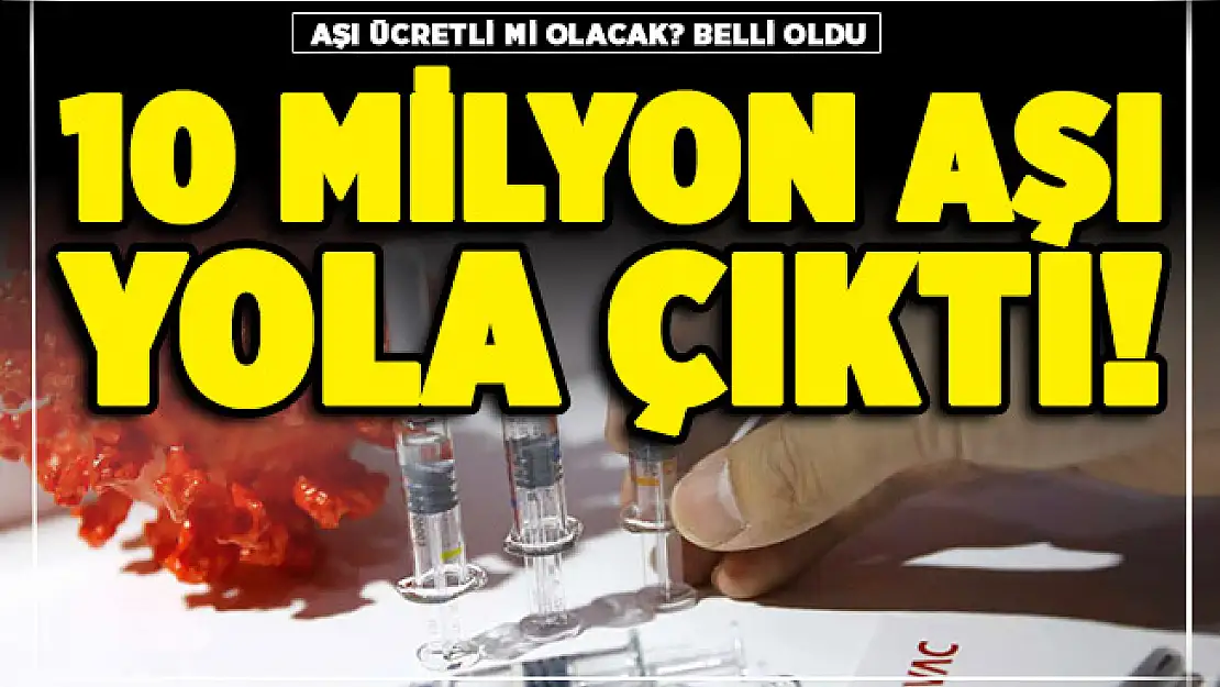 10 milyon doz aşı çoktan yola çıkmış! Corona virüs aşısı ücretli olacak mı? Sağlık Bakanlığı açıkladı