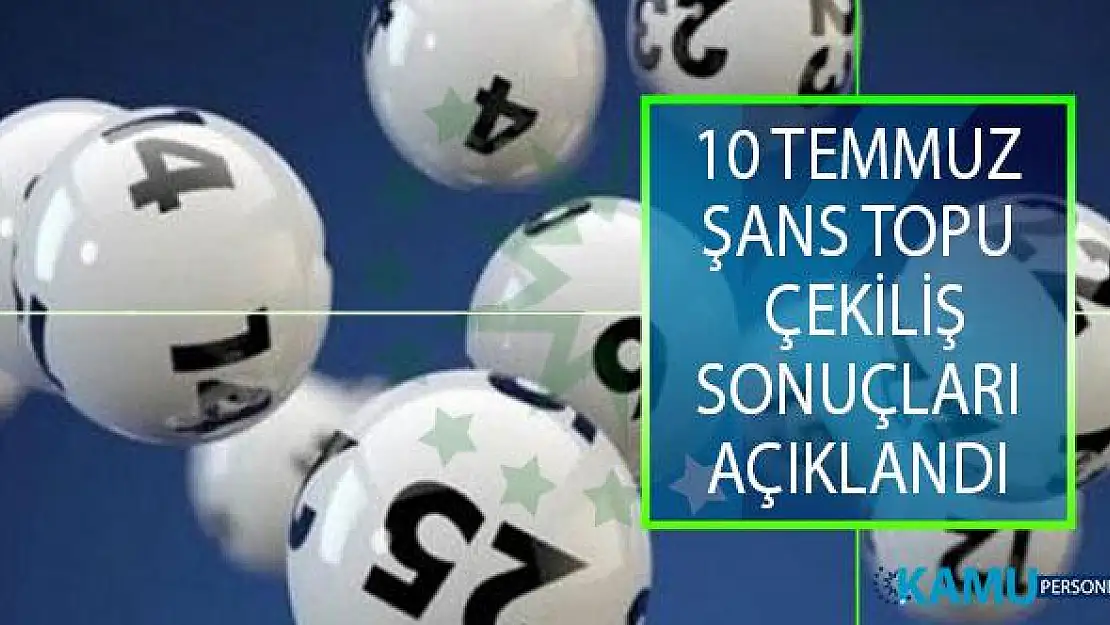 10 Temmuz Şans Topu Çekiliş Sonuçları Açıklandı! MPİ 10 Temmuz Şans Topu Çekiliş Sonuçları Sorgulama Ekranı