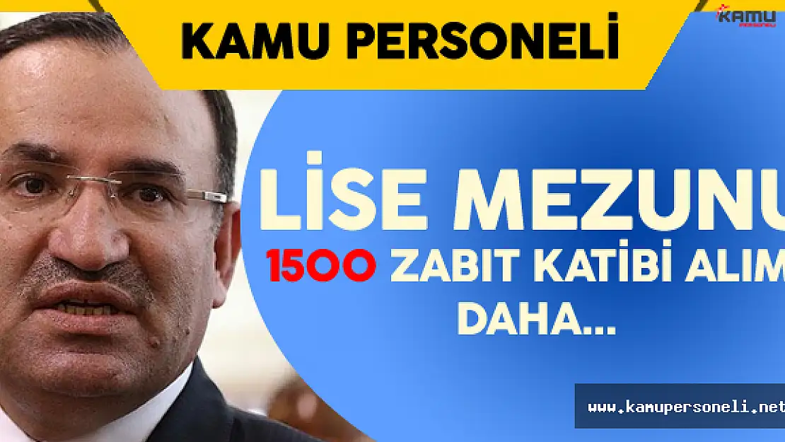 2016 KPSS Puanlarına Göre Lise Mezunu 1500 Zabıt Katibi Alımı Daha Bekleniyor