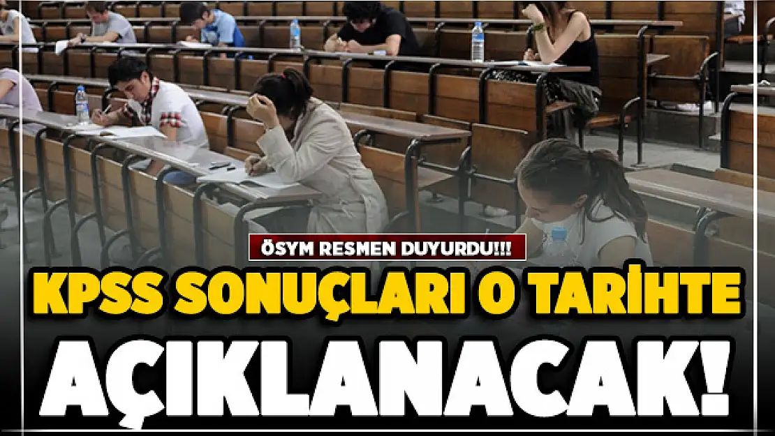 2020 KPSS ön lisans sonuç tarihi ÖSYM tarafından duyuruldu
