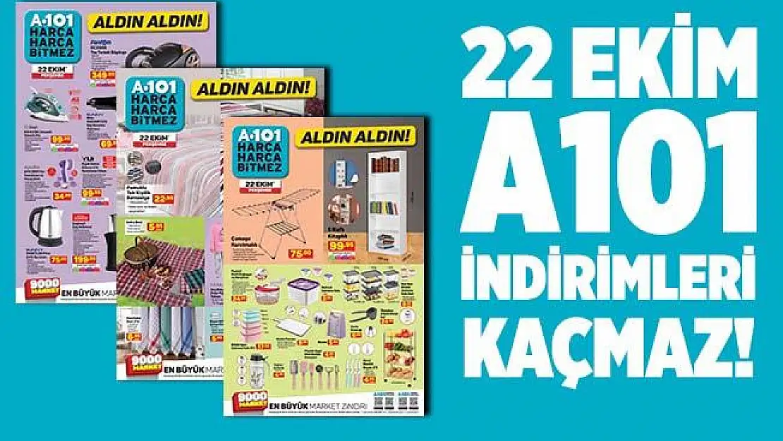 22 Ekim A101 aktüel ürünler kataloğu! A101'de bu hafta görülmemiş dev indirimler! Bu fırsat bir daha gelmez!