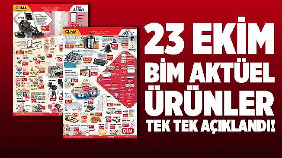 23 Ekim BİM aktüel ürünler kataloğu! Bu indirimler bomba! Bu hafta indirimli satılacak ürünler tek tek açıklandı!