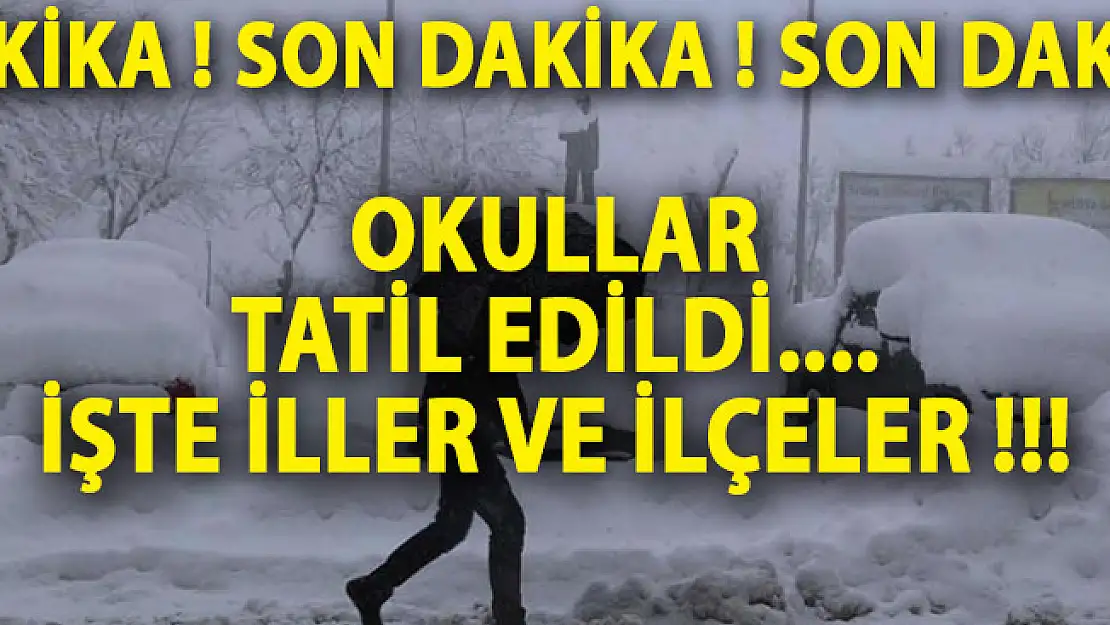 26 Aralık 2018 İstanbul'da Okullar Tatil Mi? Ankara, Kırşehir, Samsun, Çorum, Çankırı, Bolu, Balıkesir'de Kar Tatili