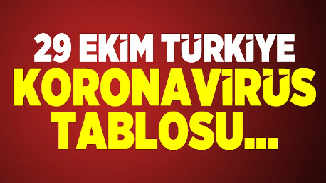 29 Ekim Türkiye koronavirüs tablosu açıklandı mı? Sağlık Bakanlığı 29 Ekim koronavirüs hasta ve ölü sayısı