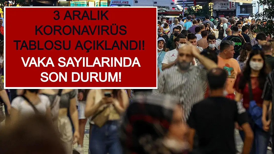 3 Aralık Koronavirüs Tablosu Açıklandı! Vaka Sayılarında Son Durum!