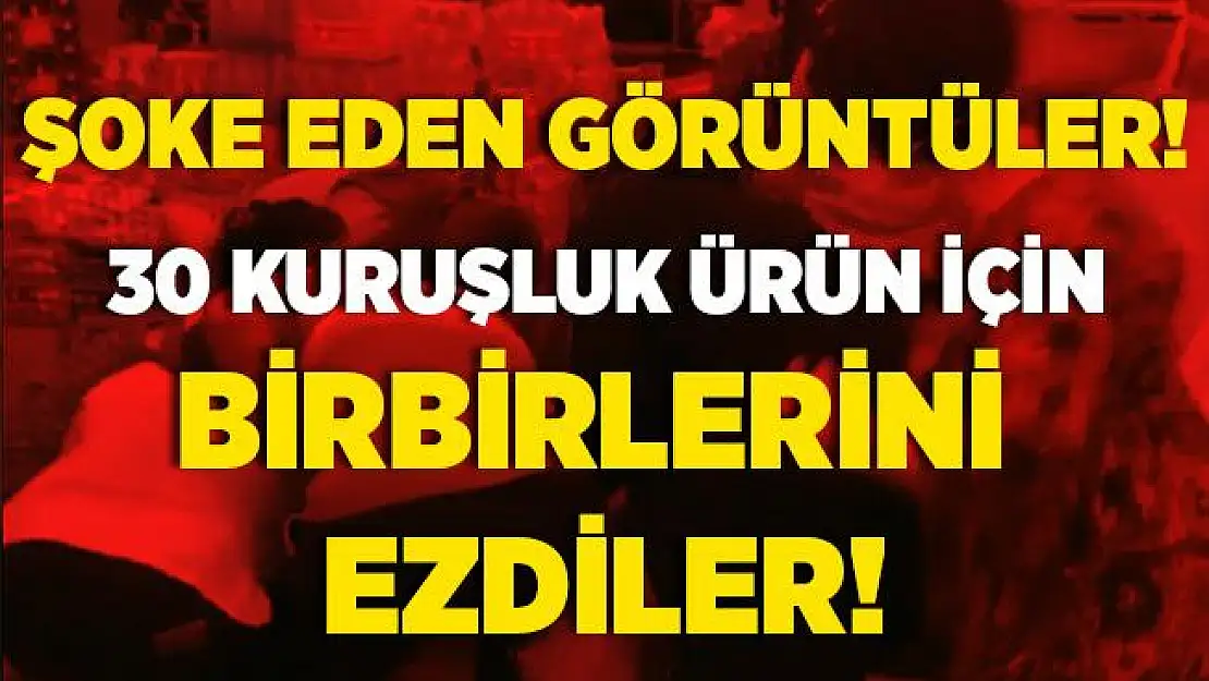 30 kuruşluk kavanoz kapağı için birbirlerini ezdiler! Sosyal mesafe unutuldu! İşte o görüntüler