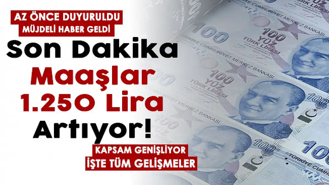 3600 ek gösterge için müjde az önce duyuruldu! Maaşlar 1.250 lira artıyor ve kapsam genişliyor