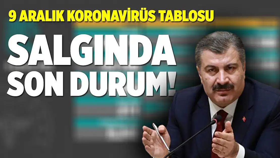 9 Aralık koronavirüs tablosu son durum nasıl? Bakan Koca açıklıyor..