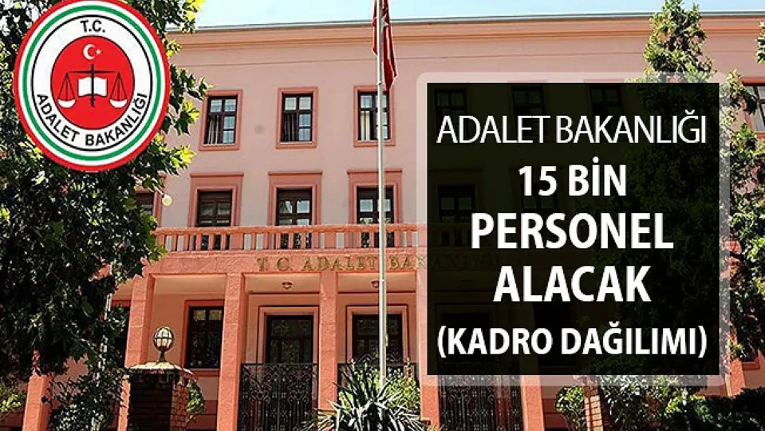 Adalet Bakanlığı 15 Bin İKM - Zabıt Katibi - Mübaşir Alacak ! Adalet Bakanlığı Kamu Personeli Alımı Kadro Dağılımı