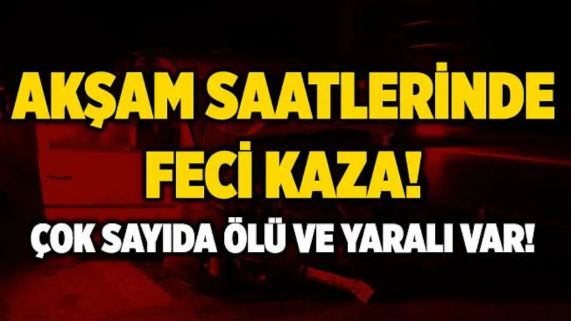Adana'da feci kaza! Çok sayıda ölü ve yaralı var!