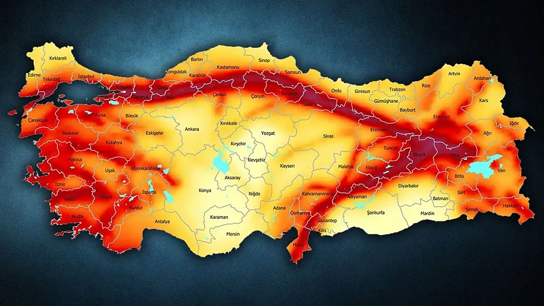 AFAD Türkiye'nin Deprem Risk Haritasını Güncelledi: İşte En Az ve En Fazla Riskli İller