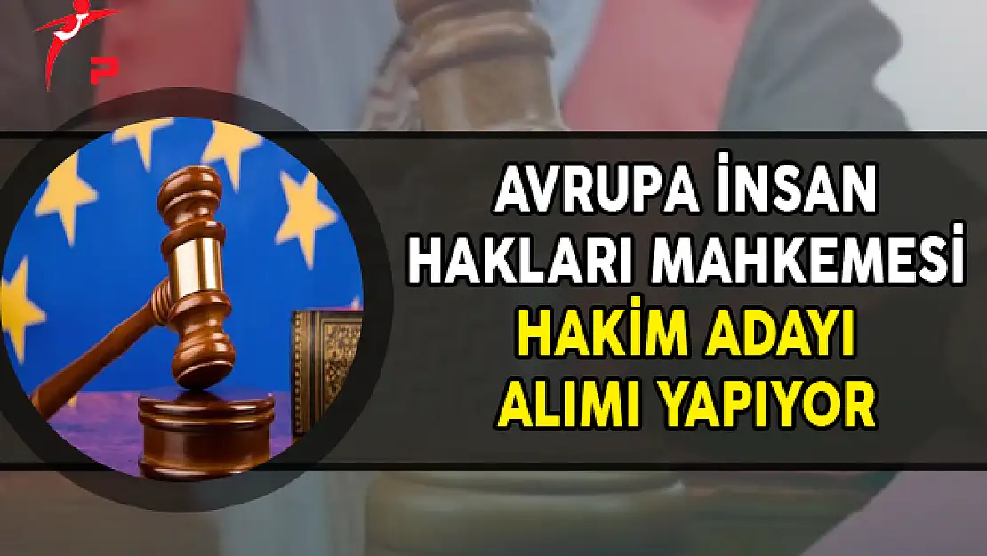 Avrupa İnsan Hakları Mahkemesine Hakim Adayı Alınıyor