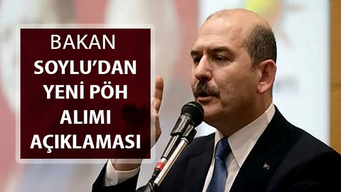Bakan Soylu'dan Yeni PÖH Alımı Açıklaması Geldi