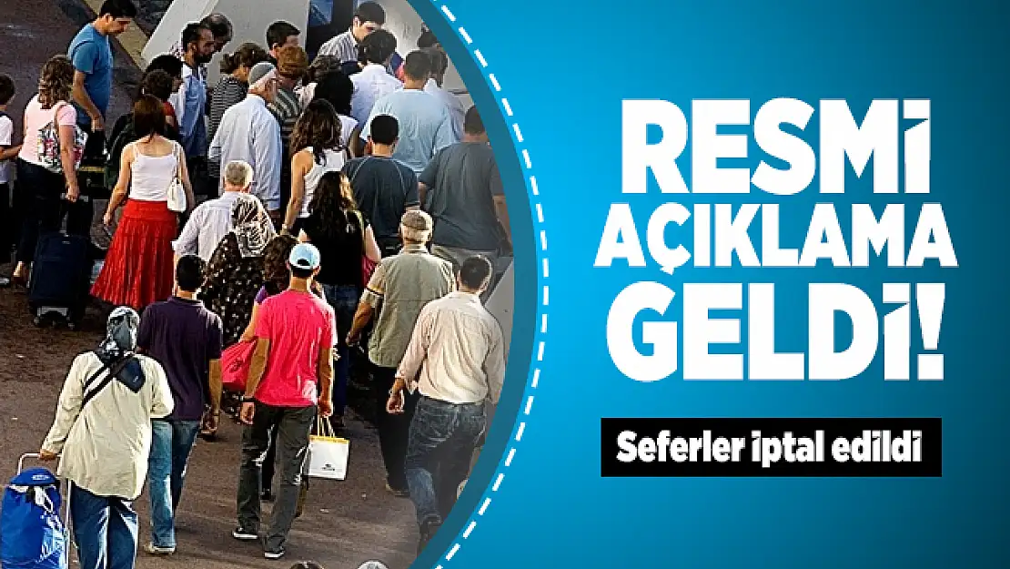 Binlerce yolcuyu yakından ilgilendiren İDO seferleri iptal edildi!