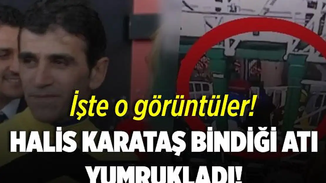 Bold Pilot'un jokeyi Halis Karataş, bindiği ata yumruk attı!