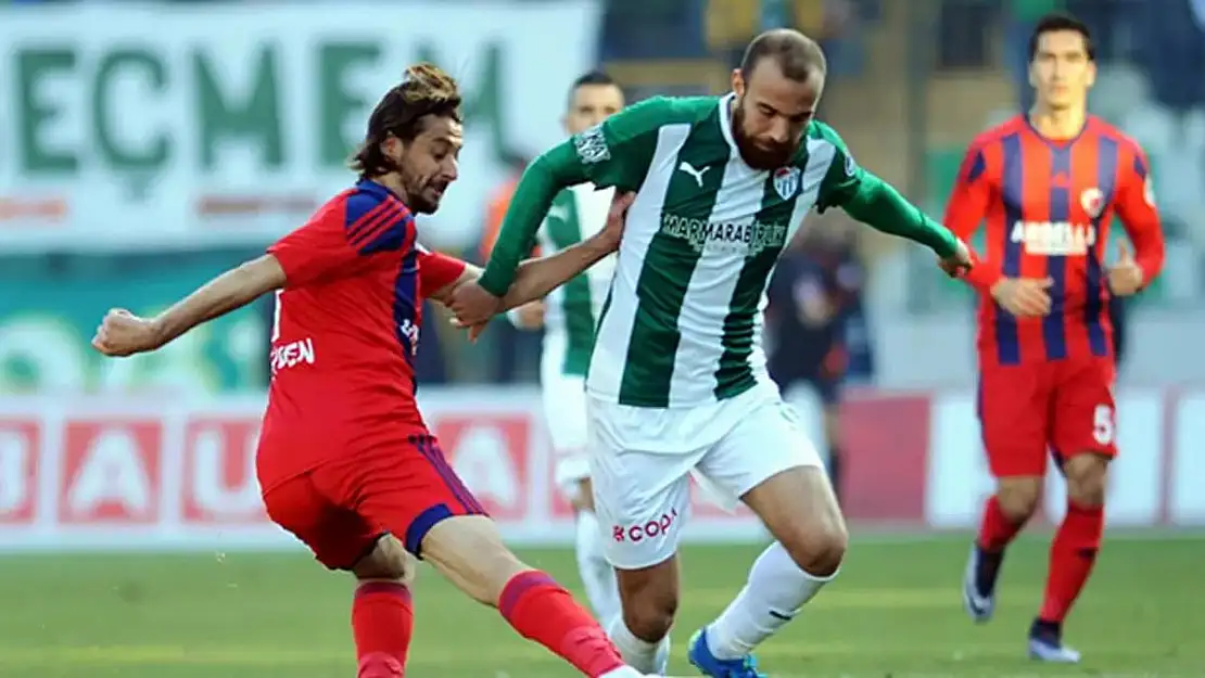 Bursaspor ile Yeni Mersin İdmanyurdu Futbol Arasında Gol Düellosu: 1-1