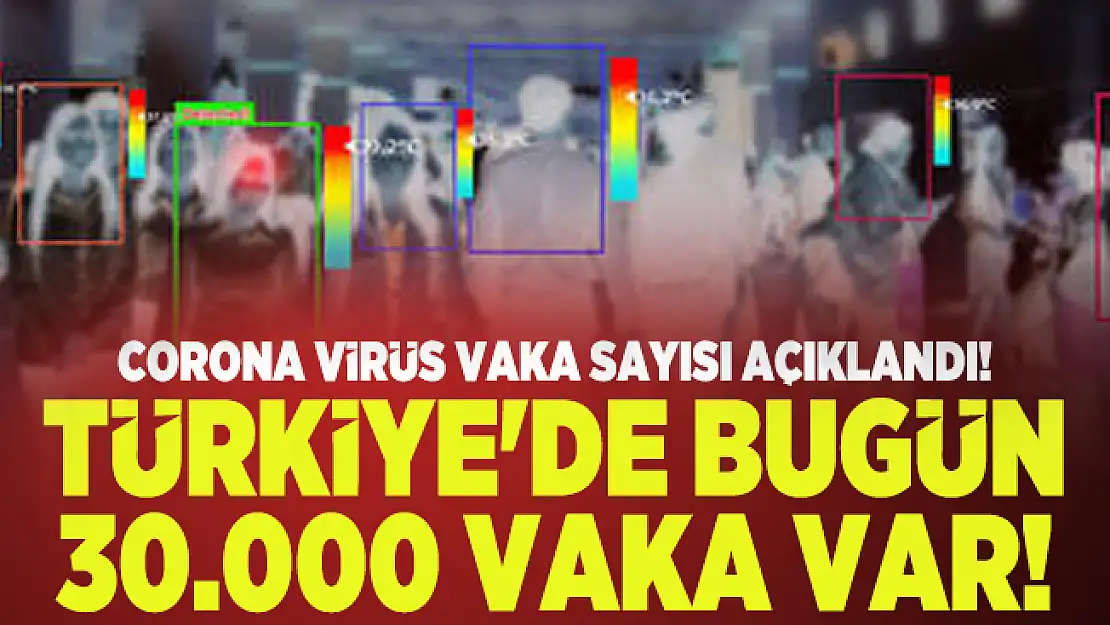 Corona virüs vaka sayısı açıklandı! Türkiye'de bugün 30.000 vaka var!