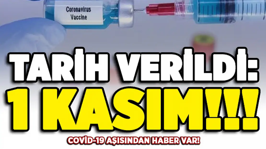 Corona virüsü aşısından haber var! Tarih verildi: 1 Kasım