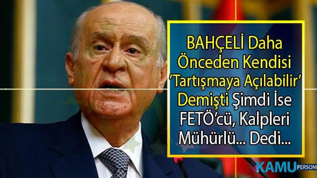 Devlet Bahçeli Cumhurbaşkanlığı Hükümet Sistemi tartışmaları yapanları FETÖ ile suçladı!