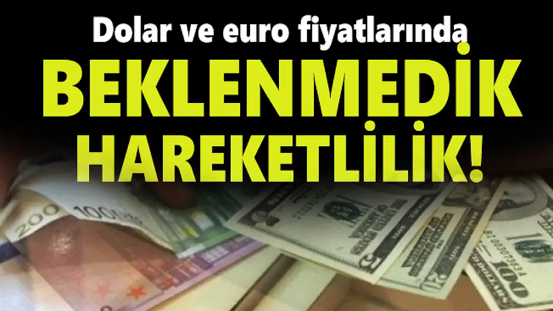 Dolar ve euro fiyatlarında beklenmedik hareketlilik!