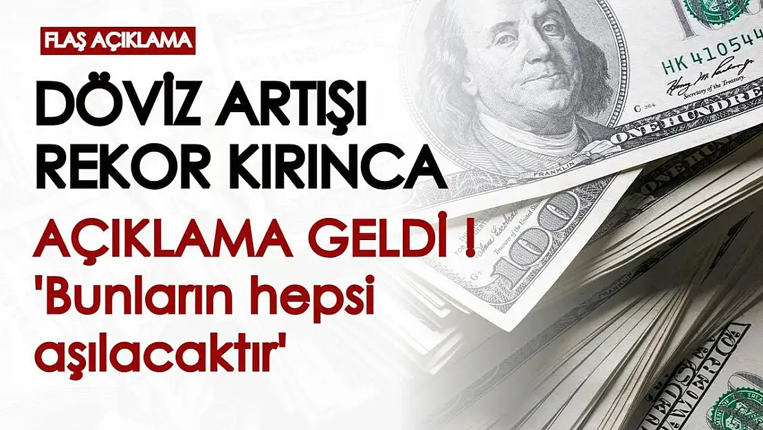 Döviz kurlarındaki artış rekor kırınca açıklama geldi! 'Bunların hepsi aşılacaktır' dedi