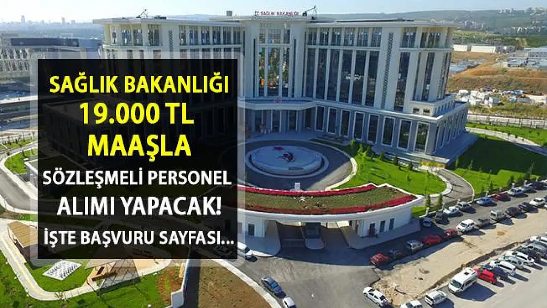 DPB İlan Açtı! Sağlık Bakanlığı'na 19.000 TL Maaşla Sözleşmeli Personel Alınacak!
