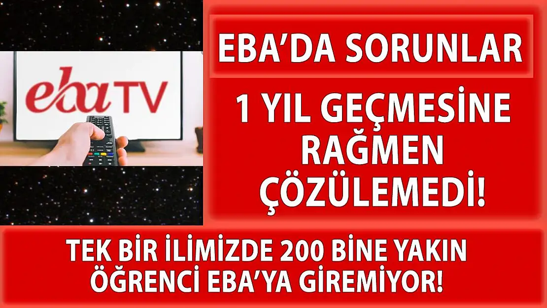 EBA'ya giriş sorunları devam ediyor!