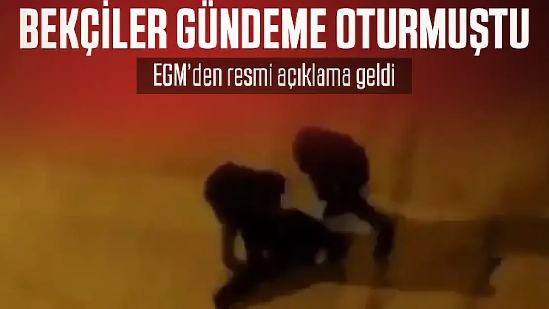 EGM Bekçi oldukları iddia edilen görevlilerin karıştığı olay hakkında resmi açıklama yaptı! Polis memuru ile güvenlik görevlileri...