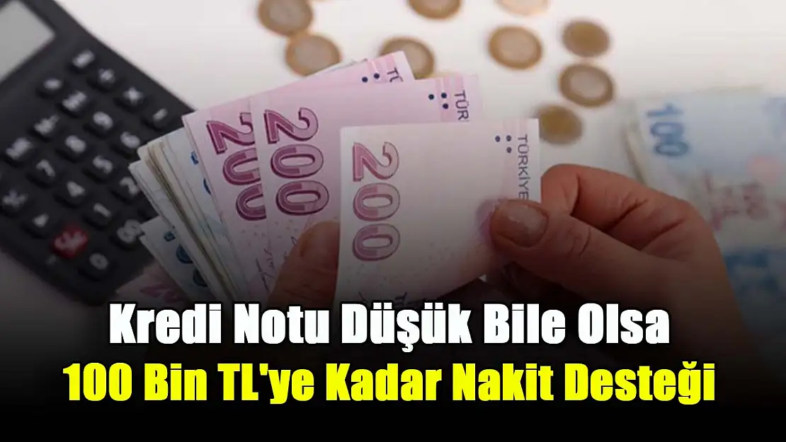 Eli nakde sıkışanlara, kamu bankasından büyük hizmet! Kredi notunuz düşük bile olsa tapunuzu göstererek 100 bin TL'ye kadar nakit desteği alabilirsiniz!