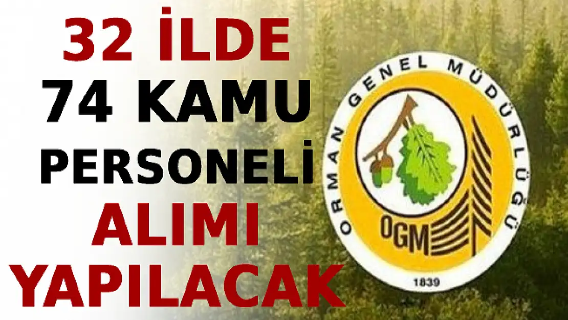 En Az Lise Mezunu 32 İlde 74 Kamu Personeli Alımı Yapılacak! İşte İl Bazında Kontenjanlar