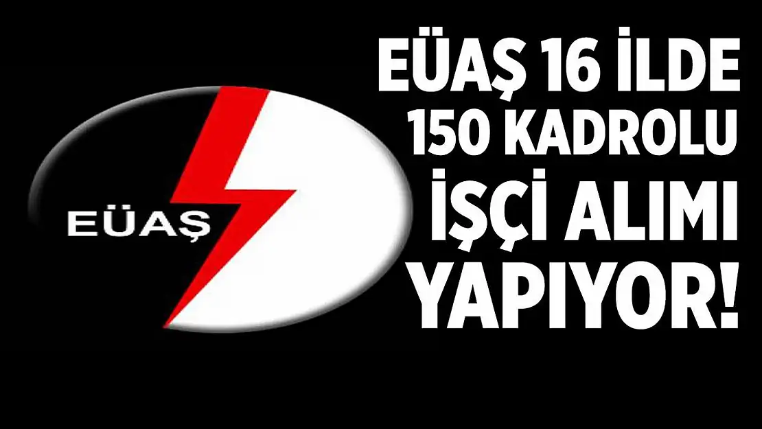 EÜAŞ Genel Müdürlüğü 16 ilde 150 kadrolu işçi alacak!