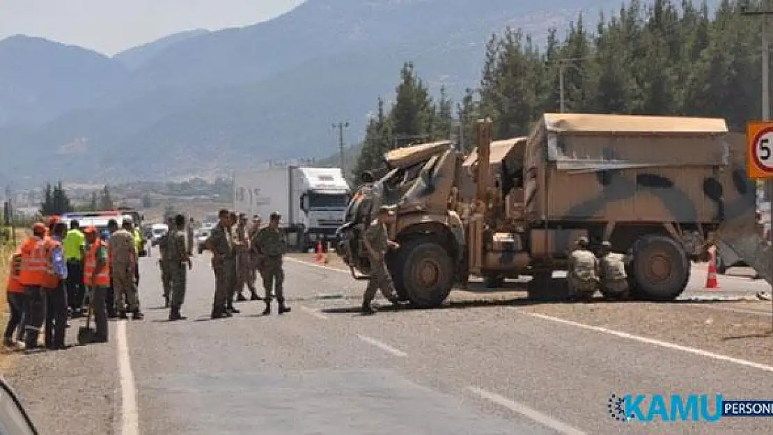 Gaziantep İslahiye'de Askeri Araç Devrildi: 2 Asker Yaralandı