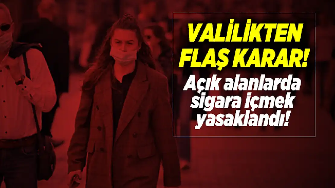 Giresun Valiliği açık alanlarda sigara içmeyi yasakladı!