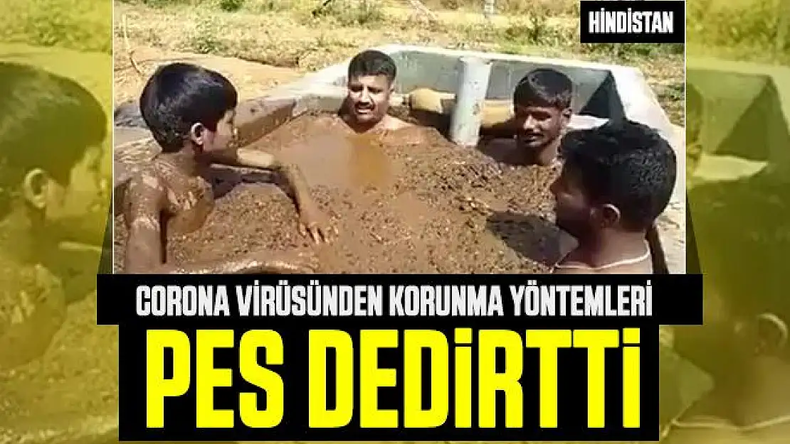 Hindistan'da corona virüsünden korunma yöntemi pes dedirtti!