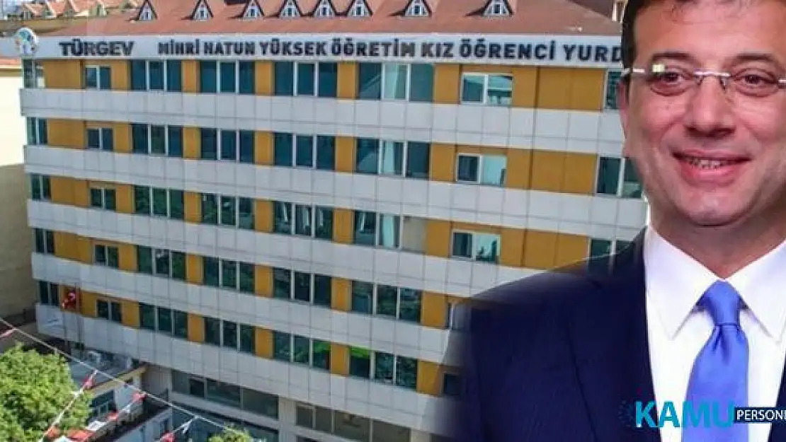 İBB Başkanı Ekrem İmamoğlu İstanbul'daki 5 TÜRGEV yurdunu geri aldı