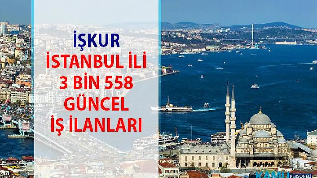 İŞKUR İş ilanları İstanbul! Avrupa-Anadolu personel alımı iş başvurusu