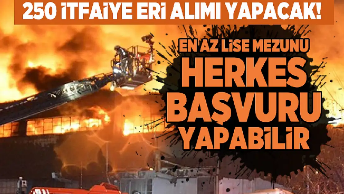 İstanbul Büyükşehir Belediye Başkanlığı 250 İtfaiye eri alımı yapacak! En az lise mezunu herkes başvuru yapabilir