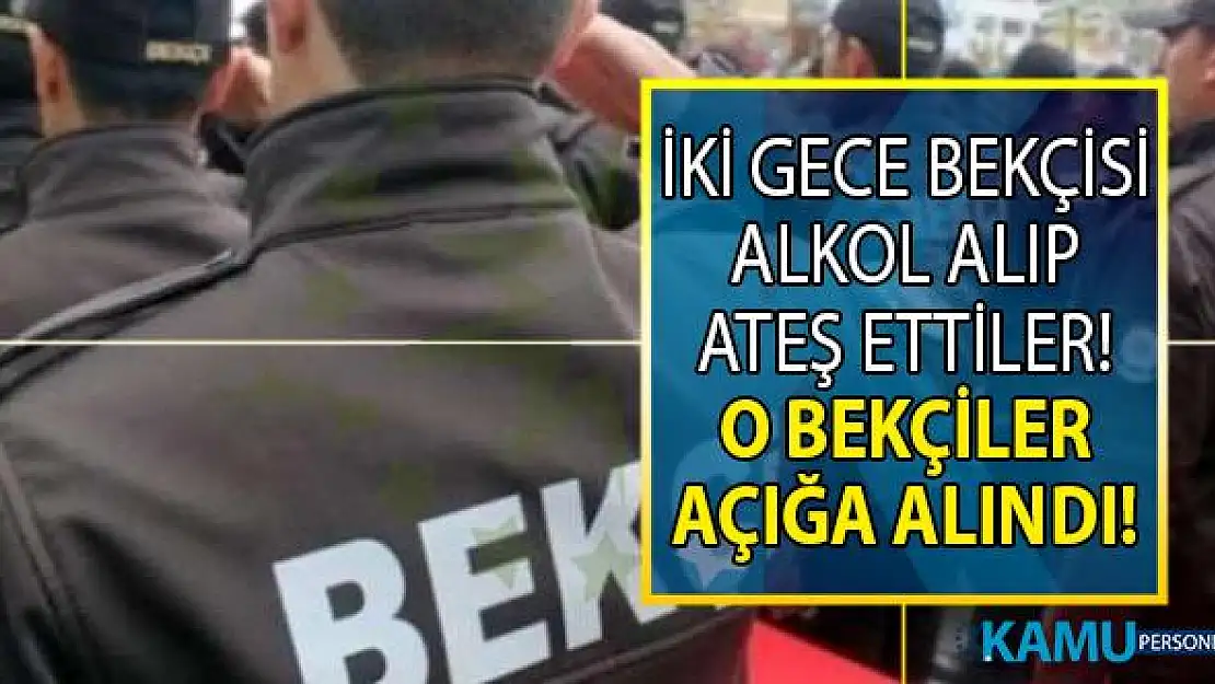 İstanbul'da havaya ateş eden iki bekçi açığa alındı!