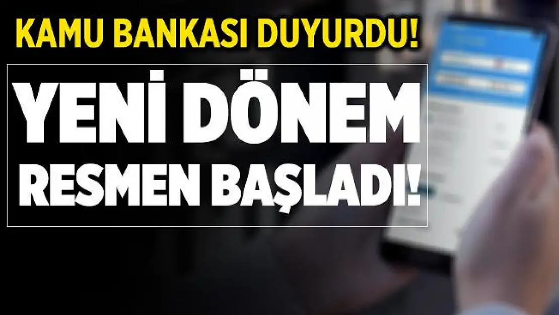 Kamu bankasından müşterilerine müjde! 7/24 para transferi başladı!