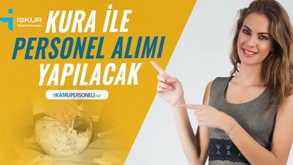 Kamu kurumuna kura ile İŞKUR üzerinden 7 güvenlik ve 11 temizlik görevlisi personel alımı yapılacak!