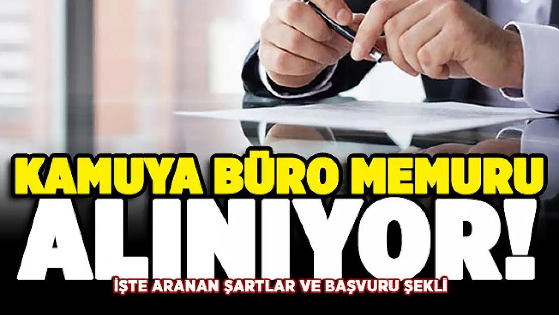 Kamuya büro memuru alımı yapılıyor! İşte aranan şartlar ve başvuru detayları