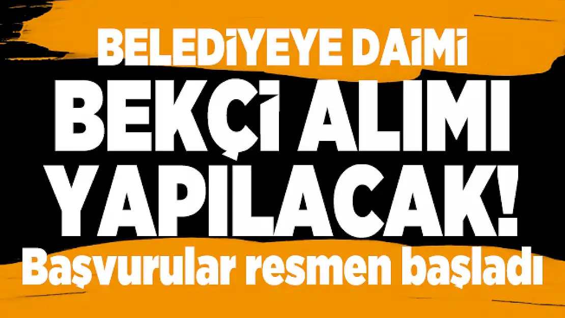 Kayseri'de bekçi alımı yapılacak! Bekçi alımı başvuruları resmen başladı