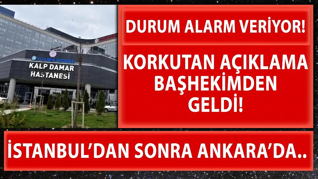 Korkutan açıklama geldi! İstanbul'dan sonra Ankara'da..