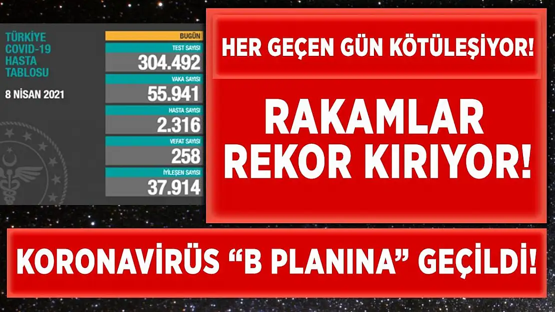 Koronavirüste alarm verildi! 'B' planına geçildi!