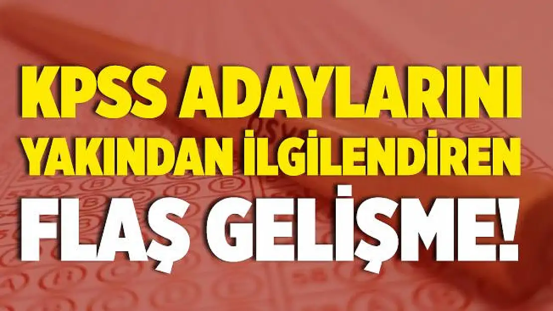 KPSS'ye hazırlanan adayları yakından ilgilendiren teklif TBMM'de!