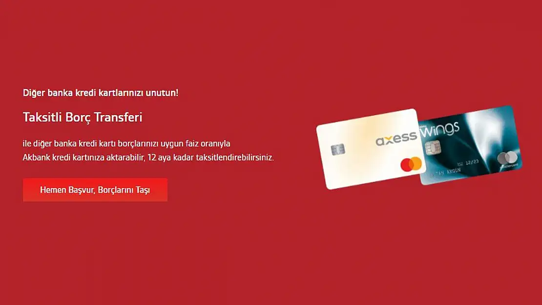 Kredi kartı borçlarınızı 12 aya kadar taksitlendirebilirsiniz!