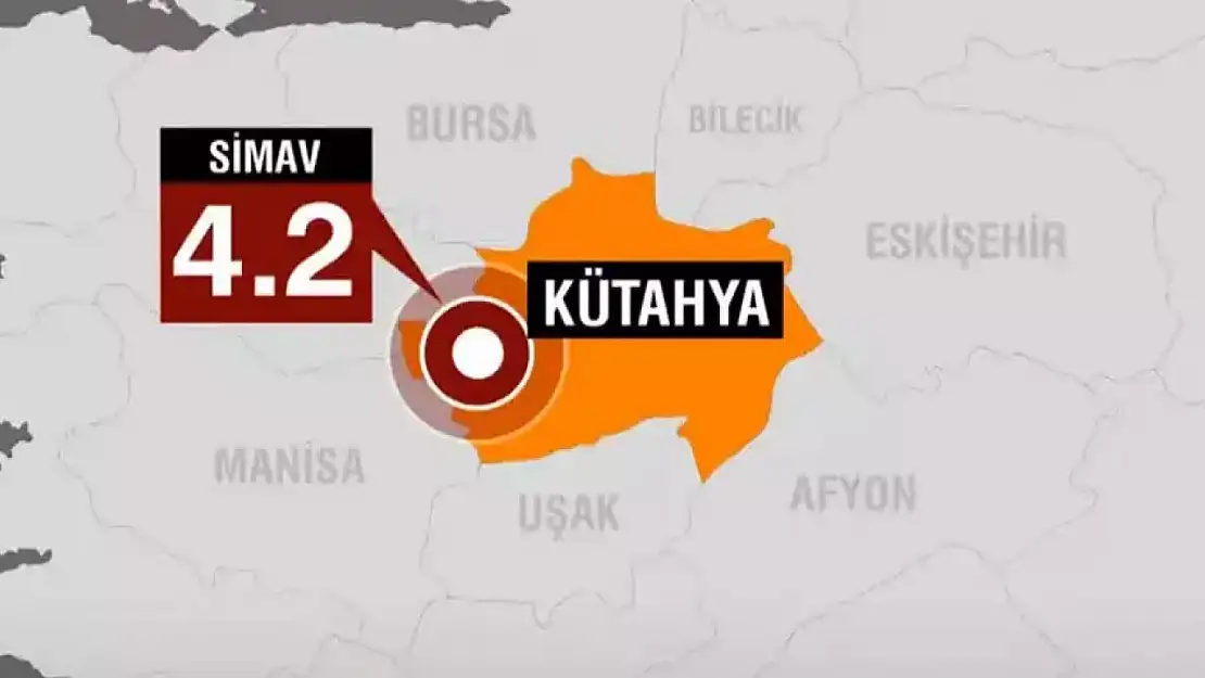 Kütahya Simav'da 4,2 Büyüklüğünde Deprem!