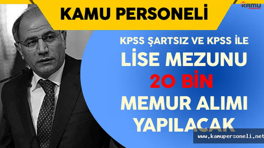 Lise Mezunu Memur Alımı Yapan Bakanlıklar (KPSS şartlı ve KPSS şartsız)