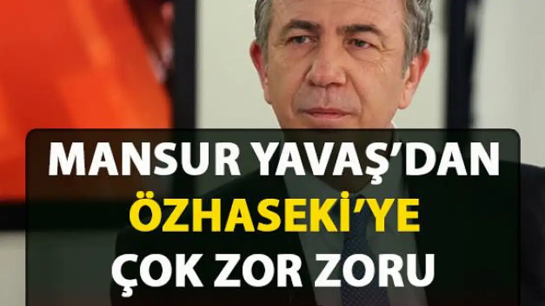 Mansur Yavaş, Özhaseki'nin metro projesi söylemine karşı öyle bir soru sordu ki...