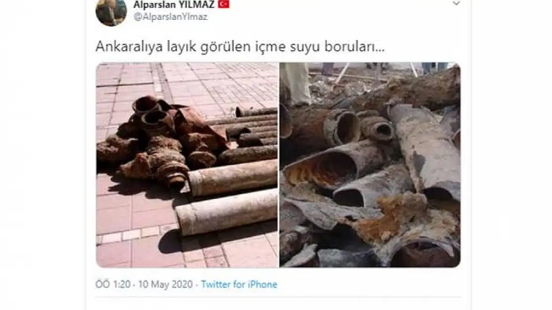 Mansur Yavaş'ın değiştirmek istediği su boruları!